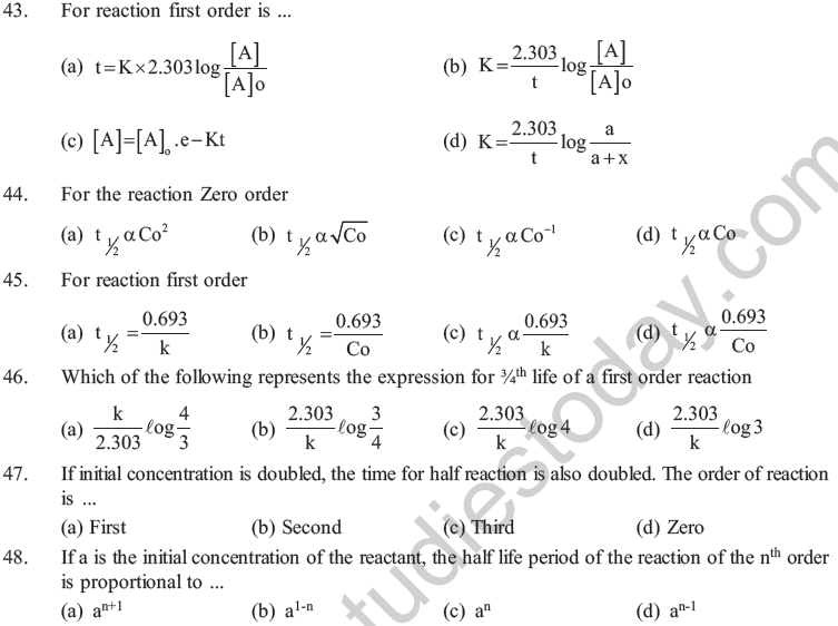 NEET UG Chemistry Chemical MCQs, Multiple Choice Questions